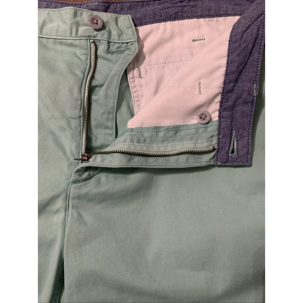 Polo Ralph‎ Lauren Shorts 36 Relaxed Fit Mint Green Cotton Twill Pony Logo